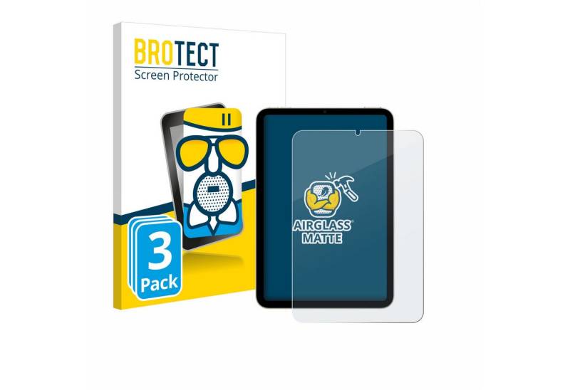BROTECT Displayschutzglas Schutzglas für Apple iPad Mini 7 2024, 3 Stück, Schutzfolie Display Schutz Glas Folie matt von BROTECT
