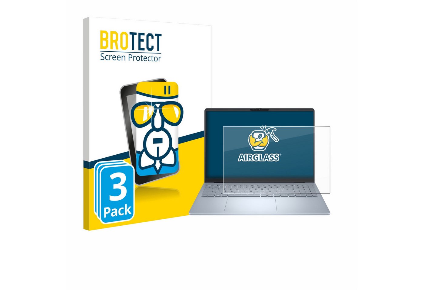 BROTECT Displayschutzglas Schutzglas für Dell 16 Plus Laptop, 3 Stück, 3 Stück, Schutzfolie Display Schutz Glas Folie klar BROTECT Displayschutzglas Schutzglas für Dell 16 Plus Laptop, 3 Stück, 3 Stück, Schutzfolie Display Schutz Glas Folie klar von BROTECT