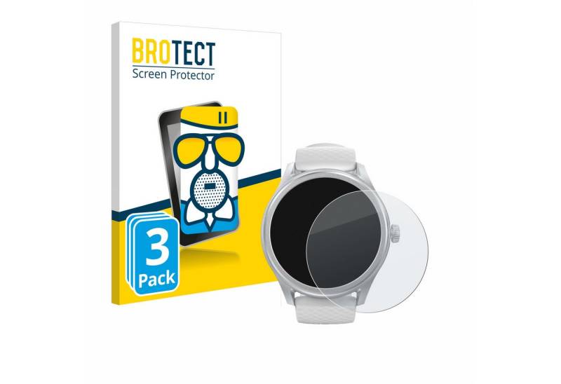 BROTECT Displayschutzglas Schutzglas für Hama Smartwatch 5010, 3 Stück, Schutzfolie Display Schutz Glas Folie matt von BROTECT