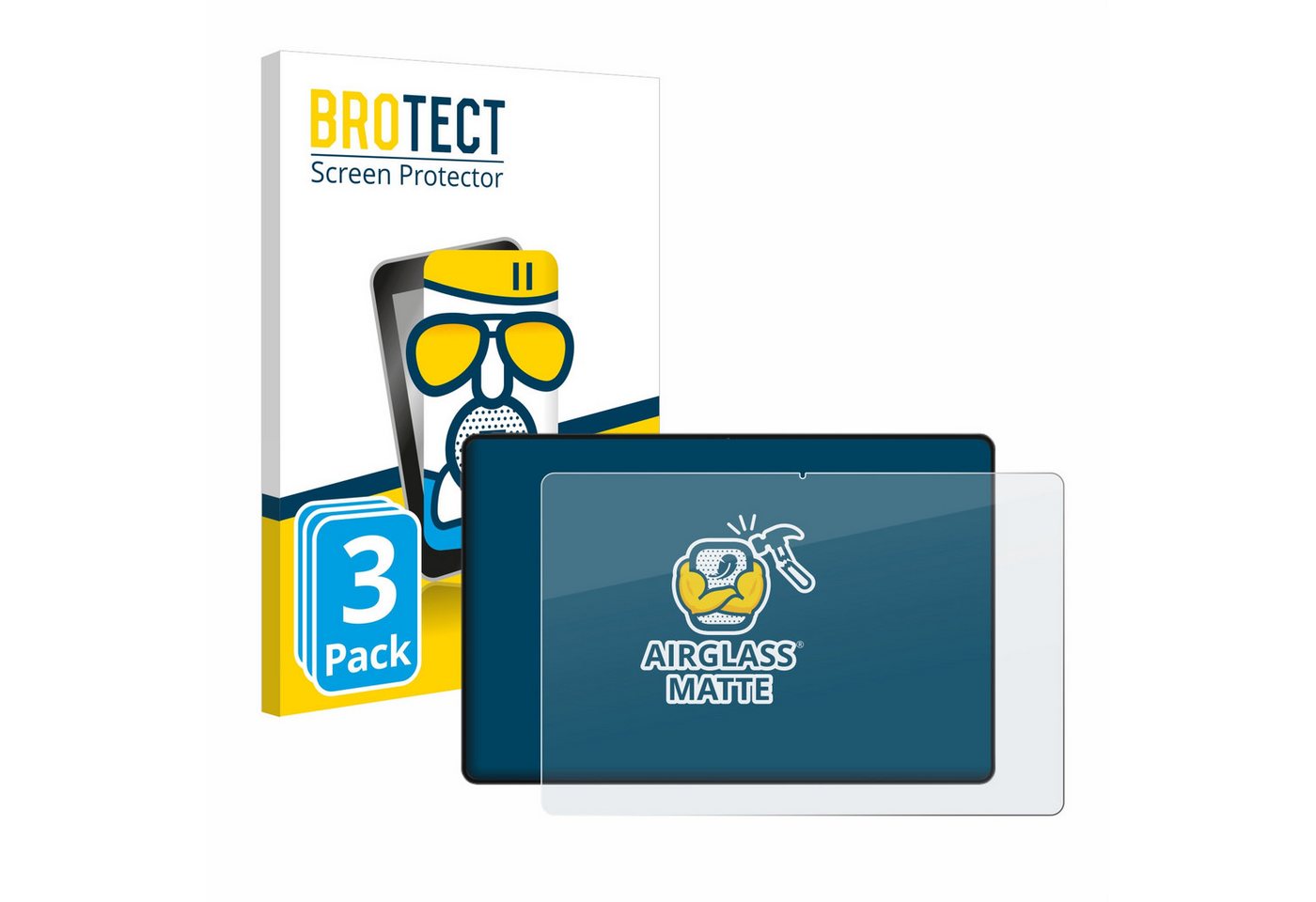 BROTECT Displayschutzglas Schutzglas für Honor MagicPad 2, 3 Stück, Schutzfolie Display Schutz Glas Folie matt von BROTECT