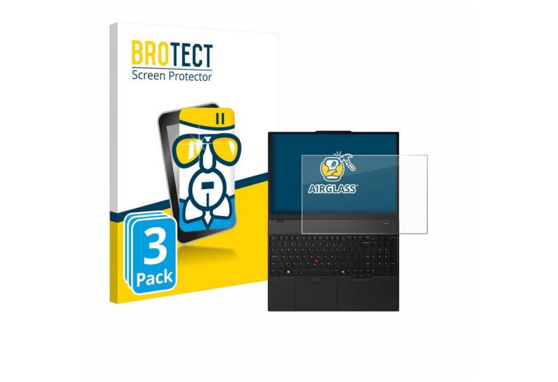 BROTECT Displayschutzglas Schutzglas für Lenovo ThinkPad T16 Gen 4, 3 Stück, 3 Stück, Schutzfolie Display Schutz Glas Folie klar von BROTECT