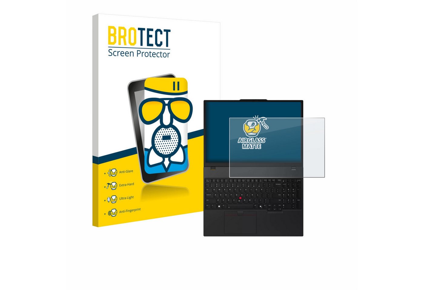 BROTECT Displayschutzglas Schutzglas für Lenovo ThinkPad T16 Gen 4, 1 Stück, Schutzfolie Display Schutz Glas Folie matt von BROTECT