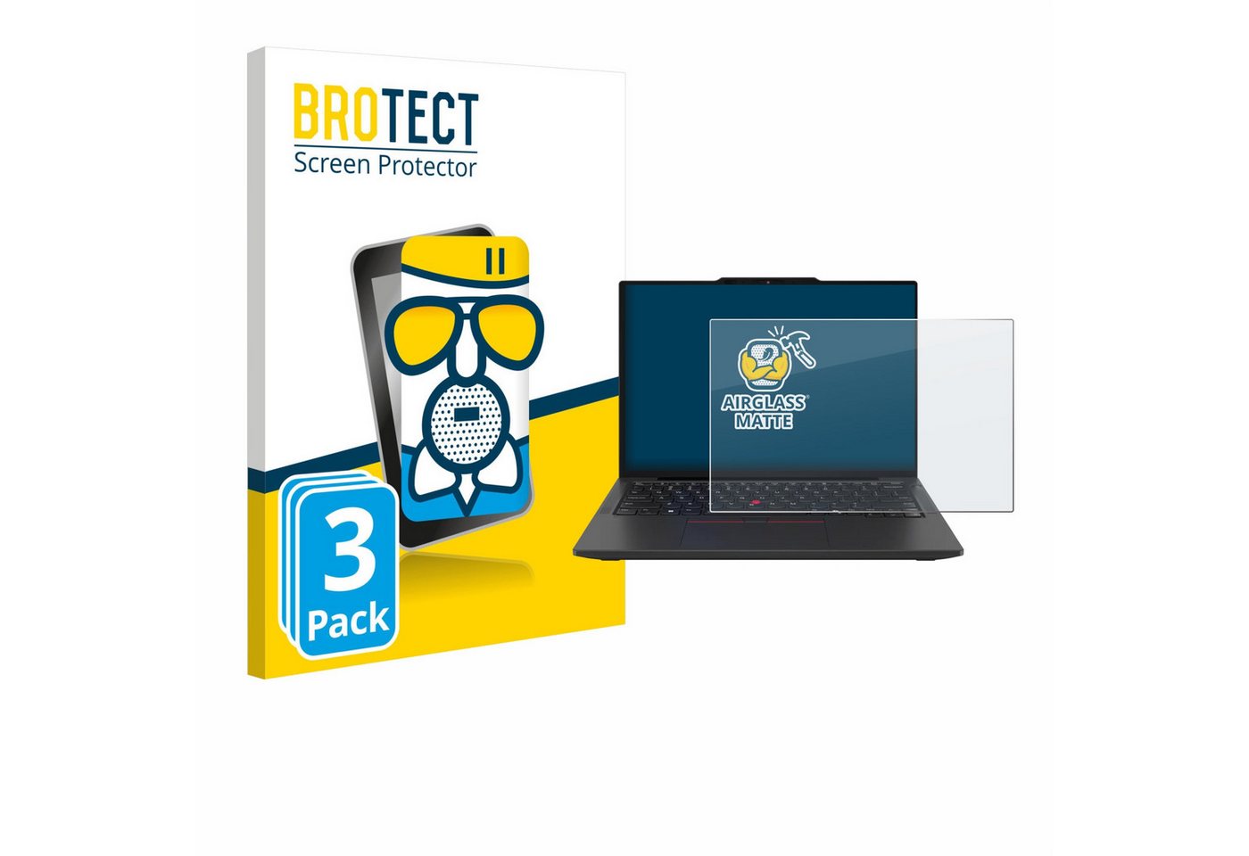 BROTECT Displayschutzglas Schutzglas für Lenovo ThinkPad X13 Gen 6, 3 Stück, 3 Stück, Schutzfolie Display Schutz Glas Folie matt BROTECT Displayschutzglas Schutzglas für Lenovo ThinkPad X13 Gen 6, 3 Stück, 3 Stück, Schutzfolie Display Schutz Glas Folie matt von BROTECT