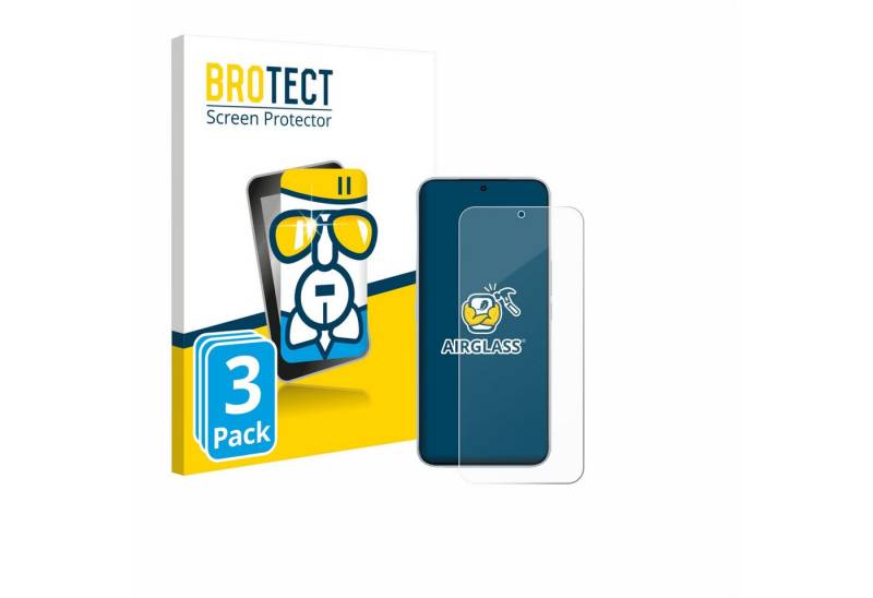 BROTECT Displayschutzglas Schutzglas für Meizu Note 22 Pro, 3 Stück, 3 Stück, Schutzfolie Display Schutz Glas Folie klar von BROTECT