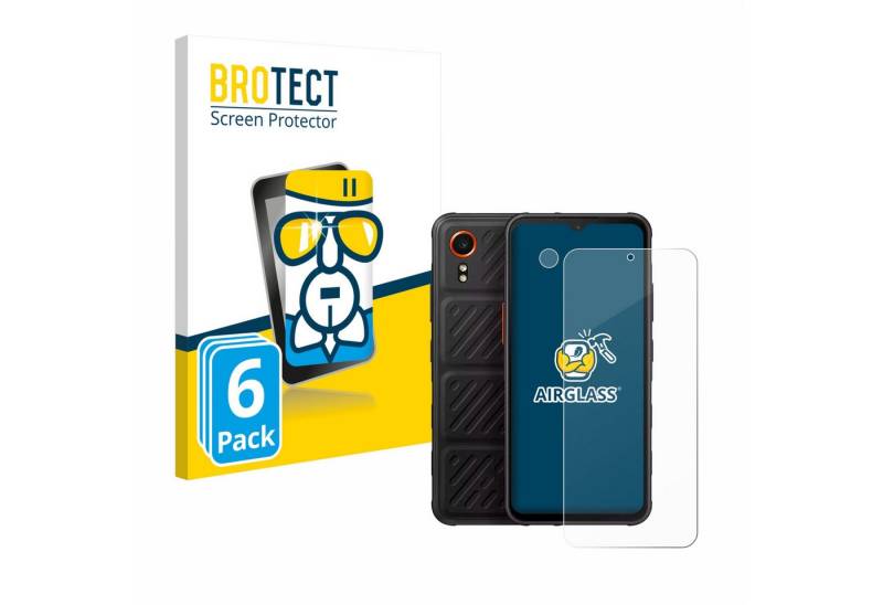 BROTECT Displayschutzglas Schutzglas für Samsung Galaxy XCover 7 Enterprise Edition (Display+Kamera), 6 Stück, 6 Stück, Schutzfolie Display Schutz Glas Folie klar von BROTECT