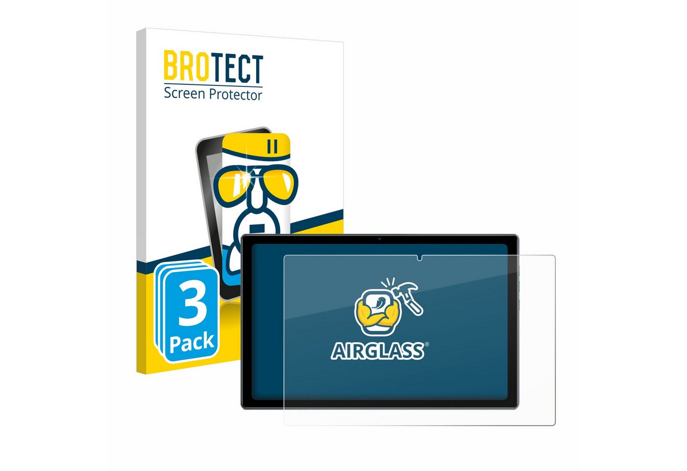 BROTECT Displayschutzglas Schutzglas für Xgody P70 Pro, 3 Stück, 3 Stück, Schutzfolie Display Schutz Glas Folie klar von BROTECT