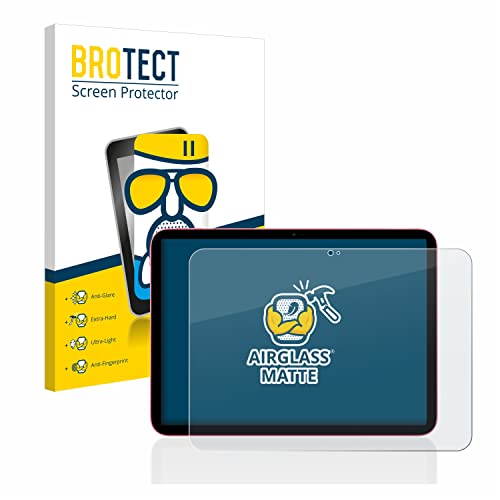 BROTECT Entspiegelungs Schutzglas für Apple iPad 10.9" WiFi 2022 (10. Gen.) Schutzfolie Panzer Folie Glas Matt [Kratzfest 9H, Anti-Reflex] von BROTECT
