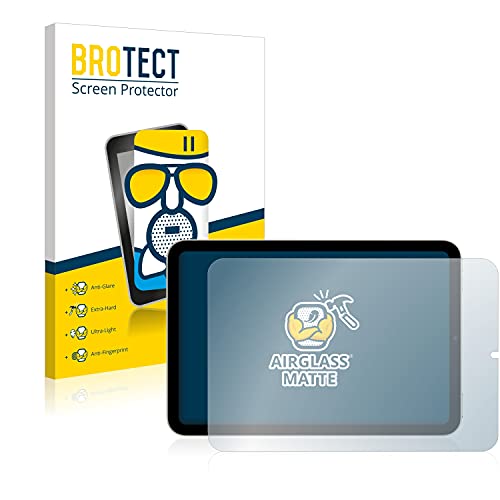 BROTECT Entspiegelungs Schutzglas für Apple iPad Mini 6 2021 (im Querformat, 6. Gen.) Schutzfolie Panzer Folie Glas Matt [Kratzfest 9H, Anti-Reflex] von BROTECT