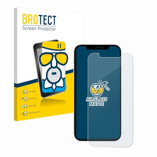 BROTECT Entspiegelungs Schutzglas für Apple iPhone 12/12 Pro Schutzfolie Panzer Folie Glas Matt [Extrem Kratzfest 9H, Anti-Reflex] von BROTECT