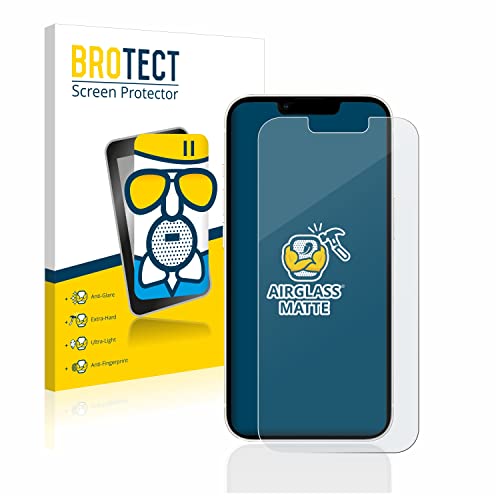 BROTECT Entspiegelungs Schutzglas für Apple iPhone 13/13 Pro Schutzfolie Panzer Folie Glas Matt [Extrem Kratzfest 9H, Anti-Reflex] von BROTECT