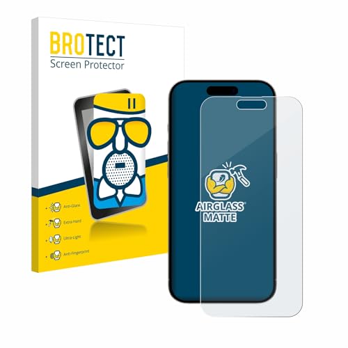 BROTECT Entspiegelungs Schutzglas für Apple iPhone 15 Pro Max Schutzfolie Panzer Folie Glas Matt [Extrem Kratzfest 9H, Anti-Reflex, Anti-Fingerprint] von BROTECT