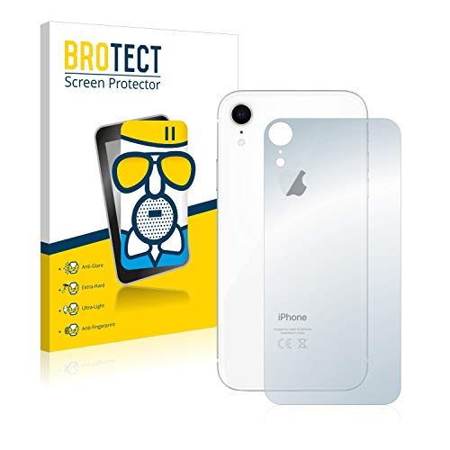 BROTECT Entspiegelungs Schutzglas für Apple iPhone XR (Rückseite) Schutzfolie Panzer Folie Glas Matt [Extrem Kratzfest 9H, Anti-Reflex] von BROTECT