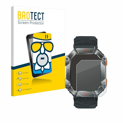BROTECT Entspiegelungs Schutzglas für Ineyes Smartwatch 2" Schutzfolie Panzer Folie Glas Matt [Extrem Kratzfest 9H, Anti-Reflex] von BROTECT