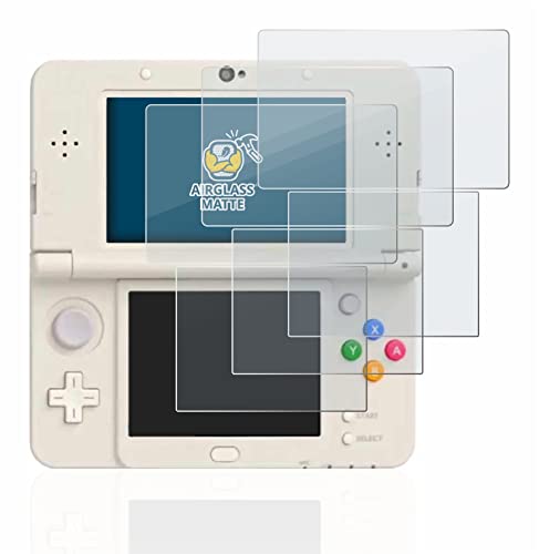 BROTECT Entspiegelungs-Panzerglasfolie für Nintendo New 3DS (3 Stück) Schutzglas Schutz-Folie Matt [Extrem Kratzfest 9H, Anti-Reflex, von BROTECT