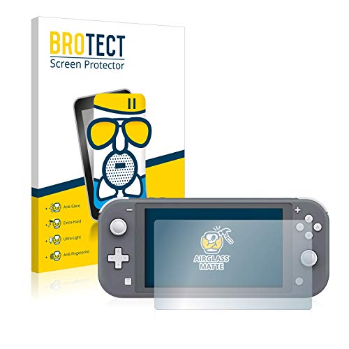 BROTECT Entspiegelungs-Panzerglasfolie für Nintendo Switch Lite Schutzglas Schutz-Folie Matt [Extrem Kratzfest 9H, Anti-Reflex, Anti-Fingerprint] von BROTECT