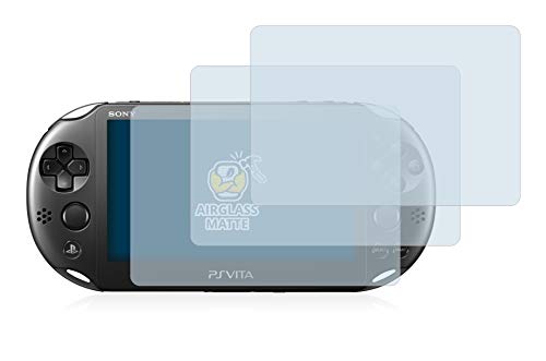 BROTECT Entspiegelungs-Panzerglasfolie für Sony Playstation PS Vita Slim (3 Stück) Schutzglas Schutz-Folie Matt [Extrem Kratzfest 9H, Anti-Reflex, von BROTECT