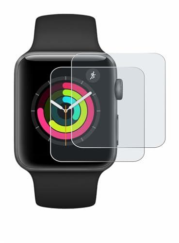 BROTECT Entspiegelungs-Schutzfolie für Apple Watch Series 3 (42 mm) (2 Stück) Matte Displayschutz-Folie, Anti-Reflex, Anti-Fingerprint von BROTECT