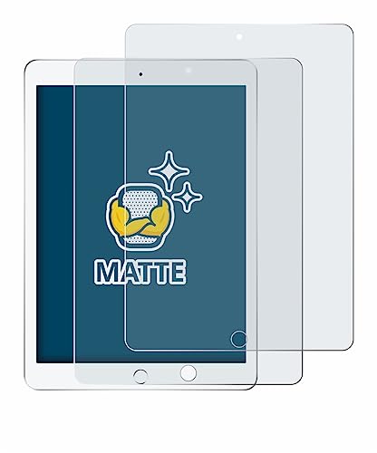 BROTECT Entspiegelungs-Schutzfolie für Apple iPad 9.7" 2018 (6. Gen.) (2 Stück) Matte Displayschutz-Folie, Anti-Reflex, Anti-Fingerprint von BROTECT