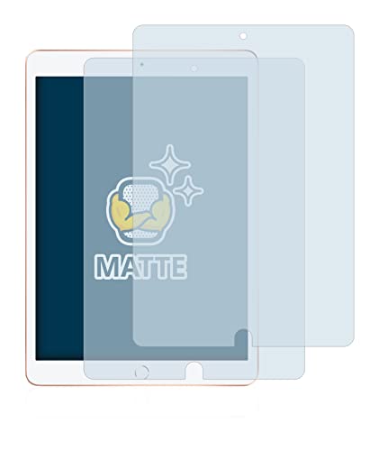 BROTECT Entspiegelungs-Schutzfolie für Apple iPad WiFi 10.2" 2019/2020 (2 Stück) Matte Displayschutz-Folie, Anti-Reflex, Anti-Fingerprint von BROTECT