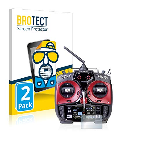 BROTECT Entspiegelungs-Schutzfolie für Graupner mz-24 Pro (2 Stück) Matte Displayschutz-Folie, Anti-Reflex, Anti-Fingerprint von BROTECT