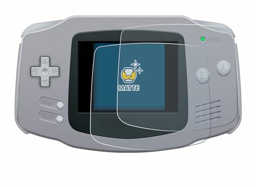 BROTECT Entspiegelungs-Schutzfolie für Nintendo Gameboy Advance GBA (2 Stück) Matte Displayschutz-Folie, Anti-Reflex, Anti-Fingerprint von BROTECT