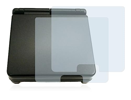 BROTECT Entspiegelungs-Schutzfolie für Nintendo Gameboy Advance SP (Gehäuse) (2 Stück) Matte Displayschutz-Folie, Anti-Reflex, Anti-Fingerprint von BROTECT
