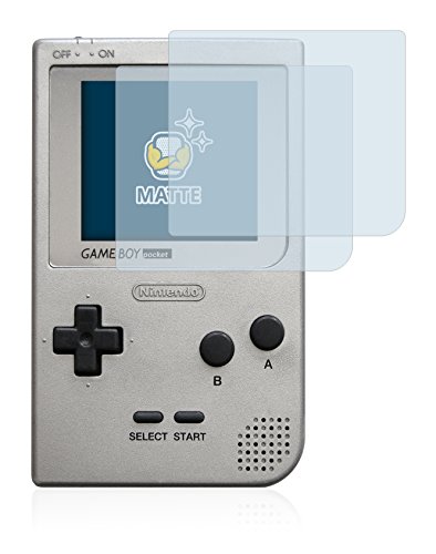 BROTECT Entspiegelungs-Schutzfolie für Nintendo Gameboy Pocket (2 Stück) Matte Displayschutz-Folie, Anti-Reflex, Anti-Fingerprint von BROTECT