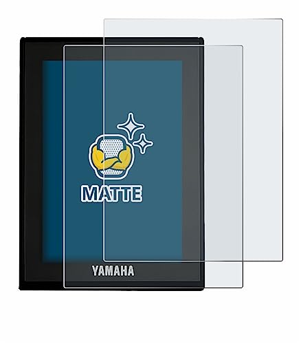 BROTECT Entspiegelungs-Schutzfolie für Yamaha LCD Display (E-Bike Display) (2 Stück) Matte Displayschutz-Folie, Anti-Reflex, Anti-Fingerprint von BROTECT