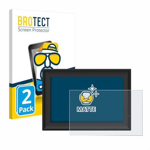 BROTECT Entspiegelungs-Schutzfolie für Yenock Digitaler Bilderrahmen 10.1 Zoll (2 Stück) Matte Displayschutz-Folie, Anti-Reflex, Anti-Fingerprint von BROTECT