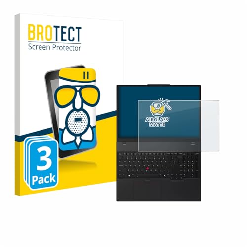 BROTECT Entspiegelungs Schutzglas für Lenovo ThinkPad T16 Gen 4 (3 Stück) Schutzfolie Panzer Folie Glas Matt [Extrem Kratzfest 9H, Anti-Reflex] von BROTECT