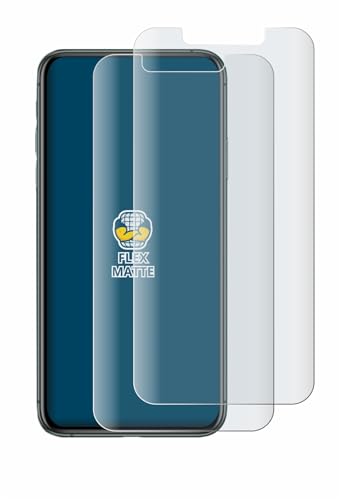 BROTECT Full-Cover Schutzfolie Matt für Apple iPhone 11 Pro Max (2 Stück) - Full-Screen Displayschutz-Folie, 3D Curved, Anti-Reflex von BROTECT