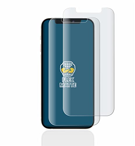 BROTECT Full-Cover Schutzfolie Matt für Apple iPhone 12/12 Pro (2 Stück) - Full-Screen Displayschutz-Folie, 3D Curved, Anti-Reflexion von BROTECT