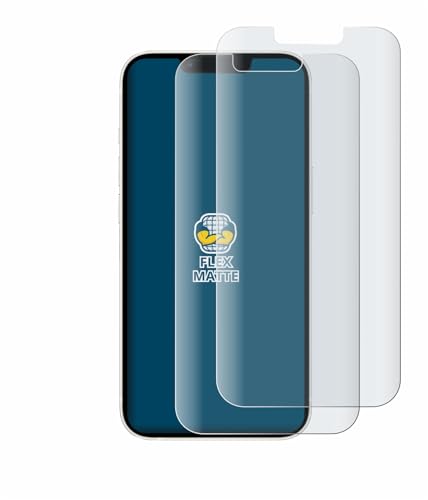 BROTECT Full-Cover Schutzfolie Matt für Apple iPhone 13/13 Pro (2 Stück) - Full-Screen Displayschutz-Folie, 3D Curved, Anti-Reflexion von BROTECT