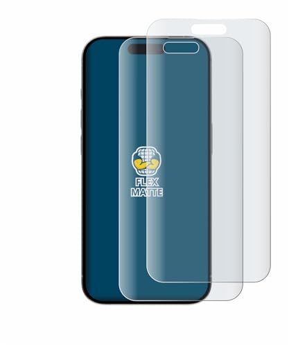 BROTECT Full-Cover Schutzfolie Matt für Apple iPhone 15 Pro Max (2 Stück) - Full-Screen Displayschutz-Folie, 3D Curved, Anti-Reflexion von BROTECT