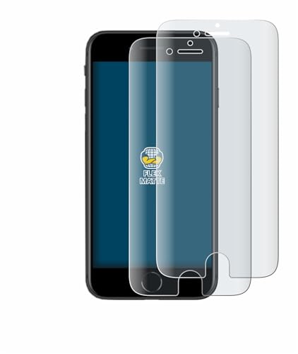 BROTECT Full-Cover Schutzfolie Matt für Apple iPhone SE 2 / SE 3 (2 Stück) - Full-Screen Displayschutz-Folie, 3D Curved, Anti-Reflexion von BROTECT
