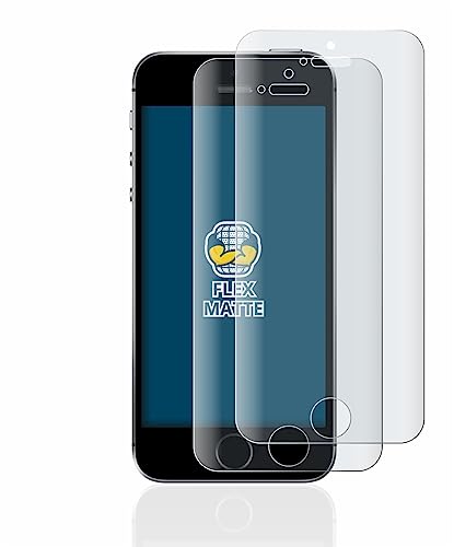BROTECT Full-Cover Schutzfolie Matt für Apple iPhone SE 2016 (2 Stück) - Full-Screen Displayschutz-Folie, 3D Curved, Anti-Reflexion von BROTECT