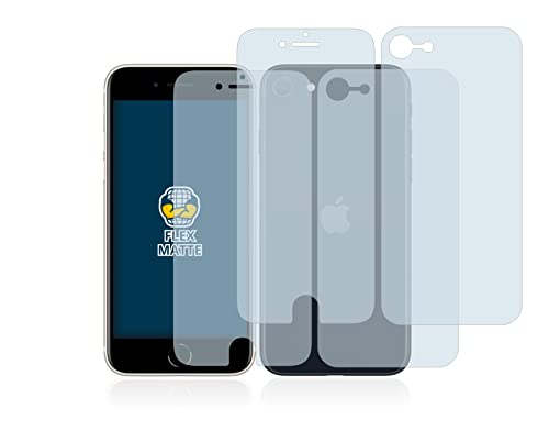 BROTECT Full-Cover Schutzfolie Matt für Apple iPhone SE 3 2022 (Display+Rückseite) (2 Stück) - Full-Screen Displayschutz-Folie, Curved, Anti-Reflex von BROTECT