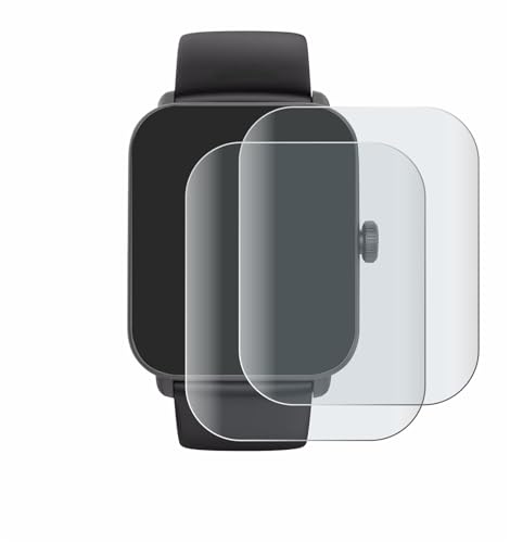 BROTECT Full-Cover Schutzfolie Matt für Hama Smartwatch 6010 (2 Stück) - Full-Screen Displayschutz-Folie, 3D Curved, Anti-Reflexion von BROTECT