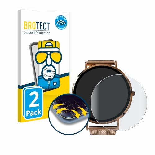 BROTECT Full-Cover Schutzfolie Matt für Micento California Smartwatch (2 Stück) - Full-Screen Displayschutz-Folie, 3D Curved, Anti-Reflex von BROTECT