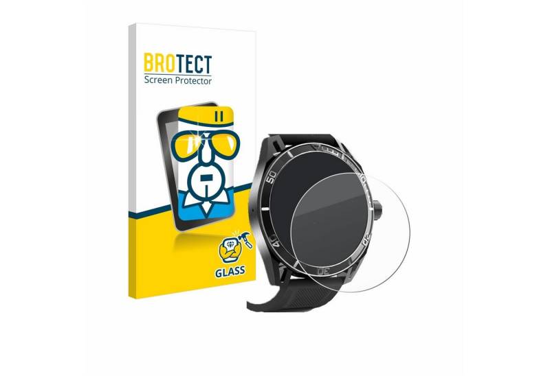 BROTECT Displayschutzglas Schutzglas für Yuede Smartwatch 1.43" (rund), Displayschutz 9H Schutz Glas Klar Transparent von BROTECT