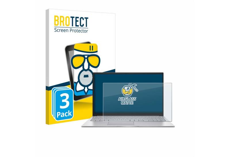 BROTECT Displayschutzglas Schutzglas für ASUS Vivobook 15 X1504, 3 Stück, Schutzfolie Display Schutz Glas Folie matt von BROTECT