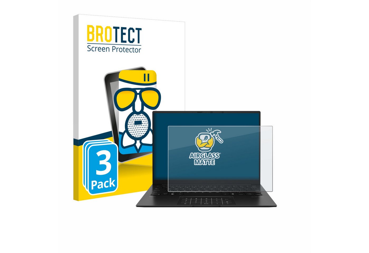 BROTECT Displayschutzglas Schutzglas für ASUS ZenBook 14 OLED UM3406, 3 Stück, 3 Stück, Schutzfolie Display Schutz Glas Folie matt BROTECT Displayschutzglas Schutzglas für ASUS ZenBook 14 OLED UM3406, 3 Stück, 3 Stück, Schutzfolie Display Schutz Glas Folie matt von BROTECT