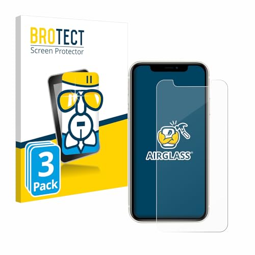 BROTECT Schutzglas für Apple iPhone 11 (3 Stück) Schutzfolie Panzer Folie Glas [Extrem Kratzfest 9H, Anti-Fingerprint, Ultra-Transparent] von BROTECT