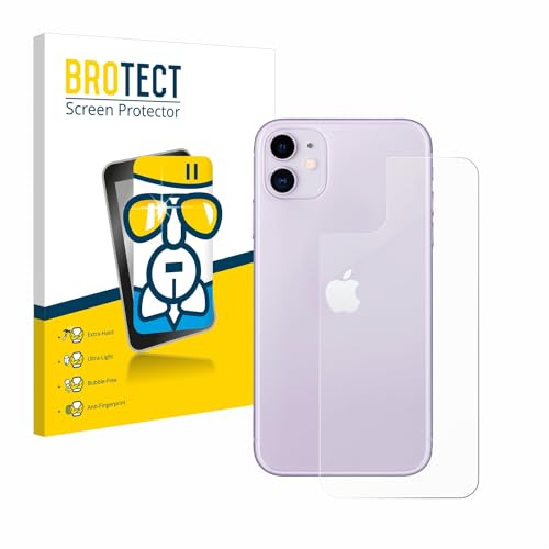 BROTECT Panzerglasfolie für Apple iPhone 11 (Rückseite) Schutzglas Schutzfolie [Extrem Kratzfest 9H, Anti-Fingerprint, Ultra-Transparent] von BROTECT