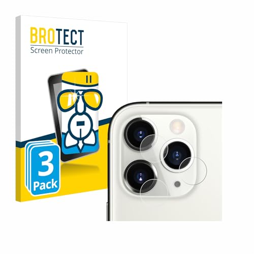 BROTECT Schutzglas für Apple iPhone 11 Pro (NUR Kameraschutz) (3 Stück) Schutzfolie Panzer Folie Glas [Extrem Kratzfest 9H, Anti-Fingerprint, Ultra-Transparent] von BROTECT