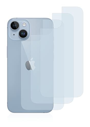 BROTECT Panzerglasfolie für Apple iPhone 14 (Rückseite) (3 Stück) Schutzglas Schutzfolie [Extrem Kratzfest 9H, Anti-Fingerprint, Ultra-Transparent] von BROTECT