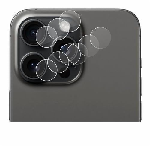 BROTECT Panzerglasfolie für Apple iPhone 15 Pro Max (NUR Kameraschutz) (3 Stück) Schutzglas Schutzfolie [Extrem Kratzfest 9H, Anti-Fingerprint von BROTECT