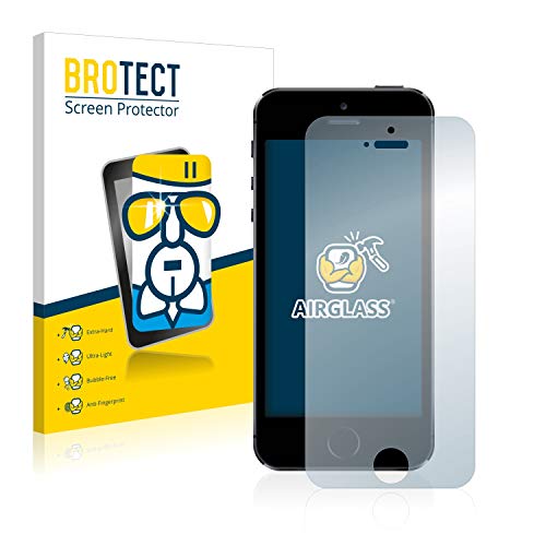 BROTECT Schutzglas für Apple iPhone 5 / 5S / 5C / SE 2016 Schutzfolie Panzer Folie Glas [Extrem Kratzfest 9H, Anti-Fingerprint, Ultra-Transparent] von BROTECT