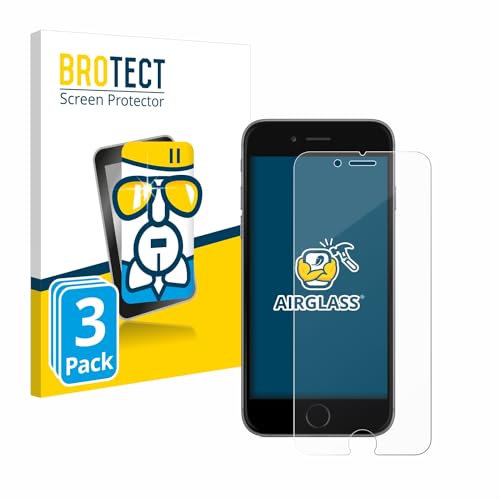 BROTECT Schutzglas für Apple iPhone 6 / 6S (3 Stück) Schutzfolie Panzer Folie Glas [Extrem Kratzfest 9H, Anti-Fingerprint, Ultra-Transparent] von BROTECT