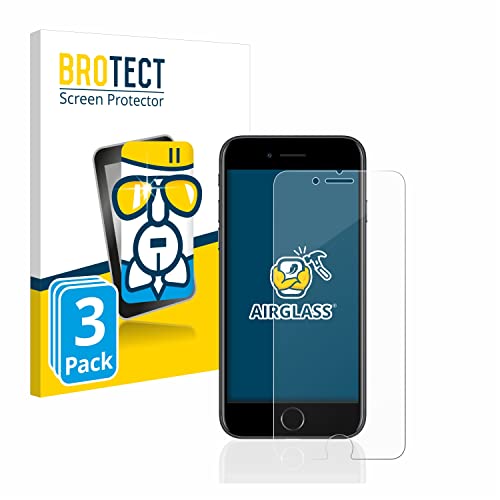 BROTECT Schutzglas für Apple iPhone 7/8 (3 Stück) Schutzfolie Panzer Folie Glas [Extrem Kratzfest 9H, Anti-Fingerprint, Ultra-Transparent] von BROTECT
